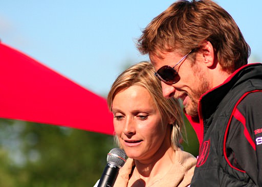 Jenson Button and Vicki Butler-Henderson