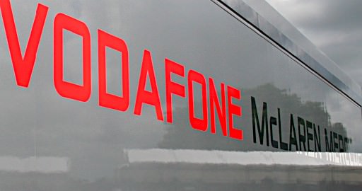 Vodafone McLaren Mercedes truck