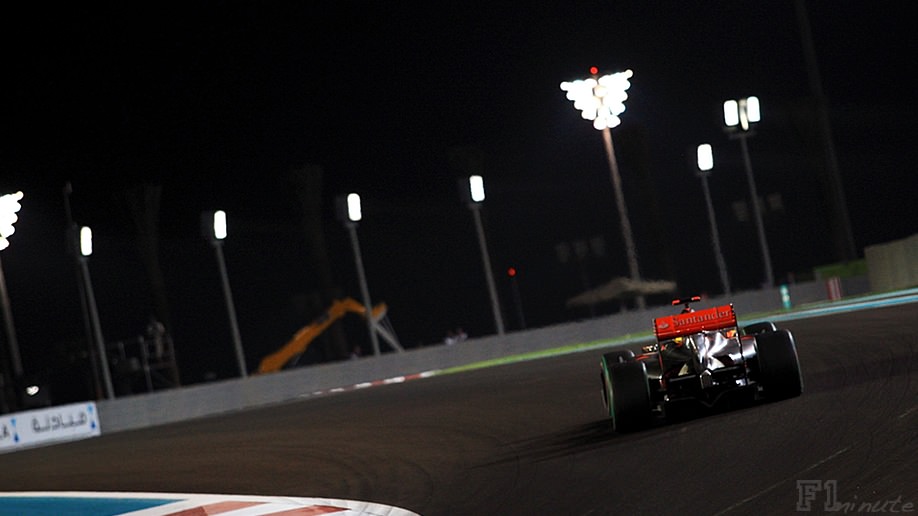 Hamilton finishes Free Practice on top in Abu Dhabi
