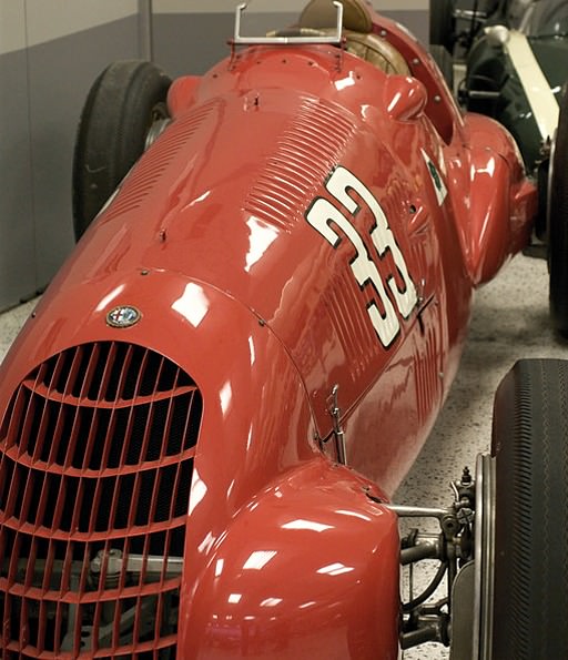 An Alfa Romeo at the Hall of Fame Museum