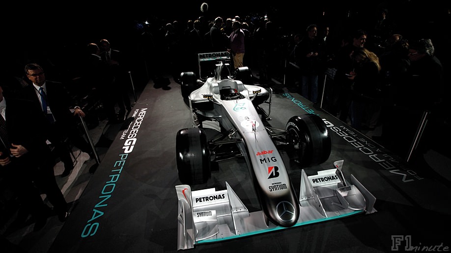 Mercedes reveal their 2010 car - the MGP W01
