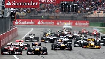 The race gets underway in Germany.