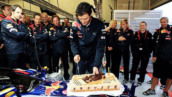 Webber celebrates his birthday on Friday. A win today would be, eh-hem, the icing on the cake