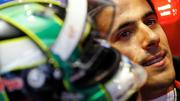 Lucas di Grassi waits in the car during the race weekend at Suzuka