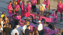 Fisher's pink car