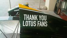 Lotus thank the fans