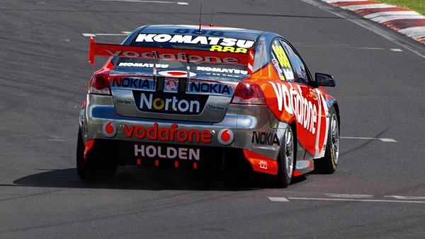 Button in the V8 Supercar