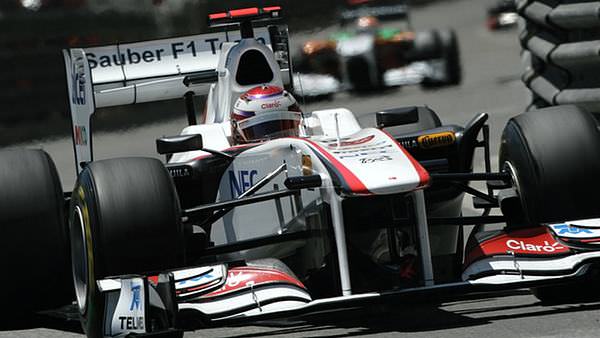 Kamui on his way to fifth place in Monaco