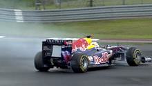 Vettel spins