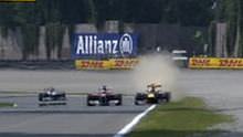 Vettel passes Alonso