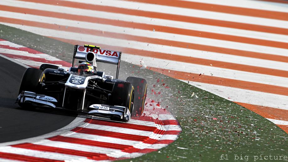 Pastor Maldonado outqualifies teammate Rubens Barrichello in India