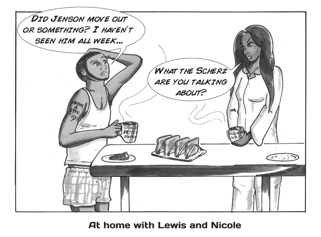 At home with Lewis and Nicole
