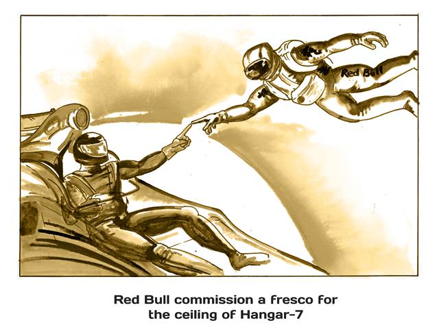 Red Bull commission fresco for Hangar-7