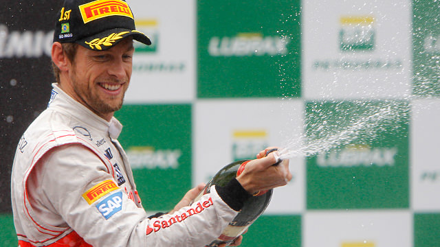 Jenson Button wins as Vettel secures the title in Brazil