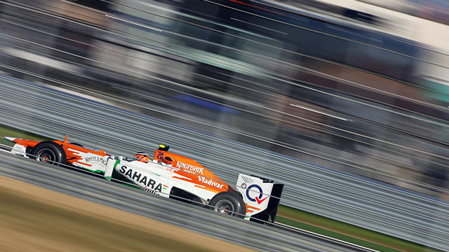 Nico gets the best from his Force India in Austin, Texas