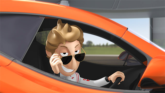 Jenson Button in Tooned