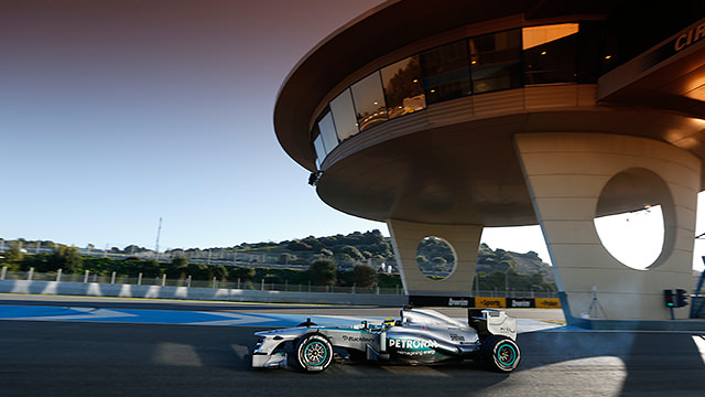 Rosberg in the F1 W04