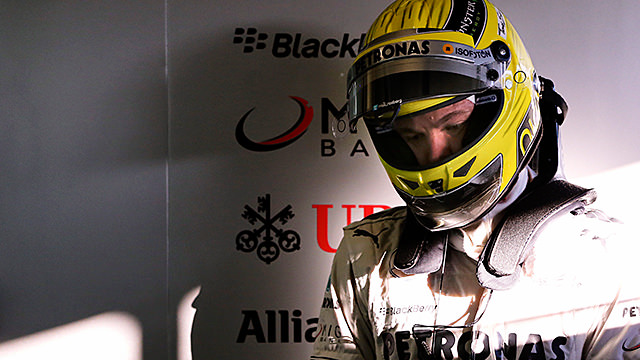Nico Rosberg takes a breather