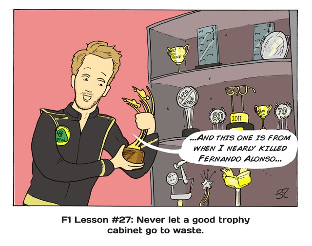 Grosjean's trophy cabinet