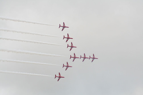 Eight Red Arrows