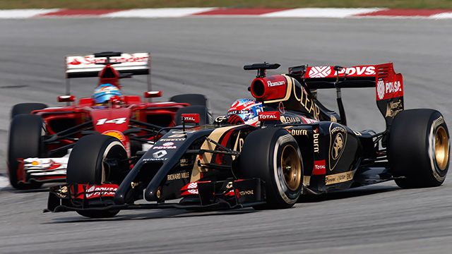 Grosjean was on low power unit settings just to ensure that he made the finish