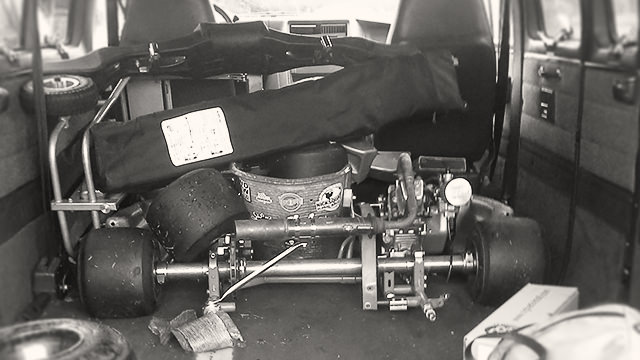 Equipment in the van