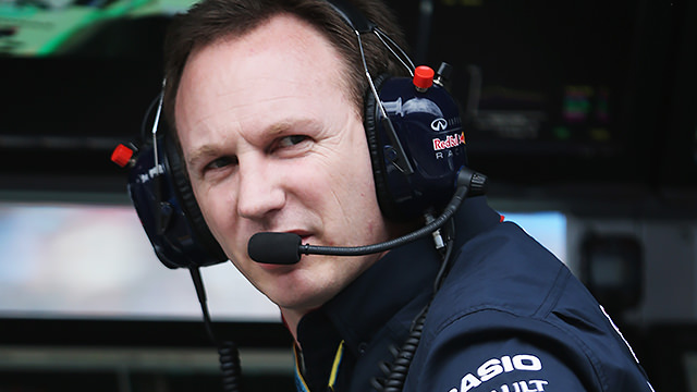 Horner calling the shots on the Red Bull pitwall