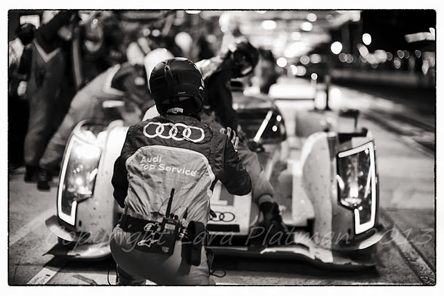 Audi perform a pitstop