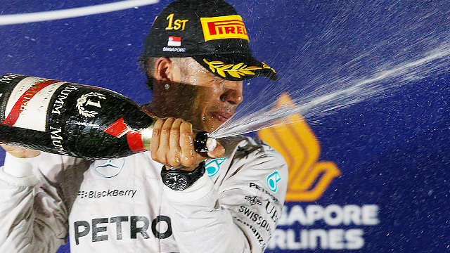 Hamilton regains championship lead after Singapore victory