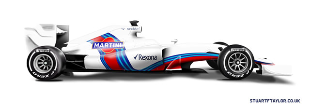 Williams should play with the Martini racing stripes, year-on-year