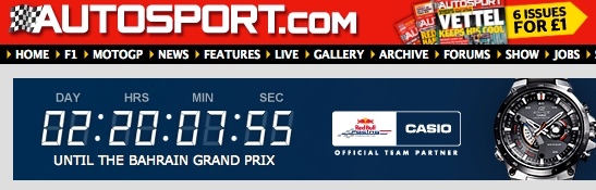 Casio race countdown