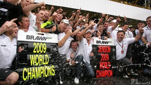 Brawn GP celebrate their double championship success