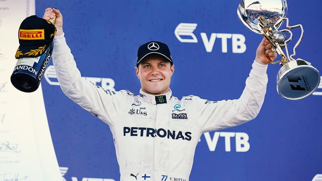 Valtteri Bottas takes first ever F1 race win with Russia victory