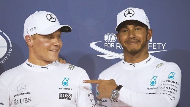 Valtteri Bottas takes first F1 pole position in Bahrain