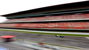 Caterham battle weather and mechanical trouble in Barcelona