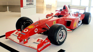 Ferrari F2002 on display