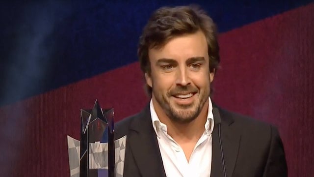 Alonso making his speech
