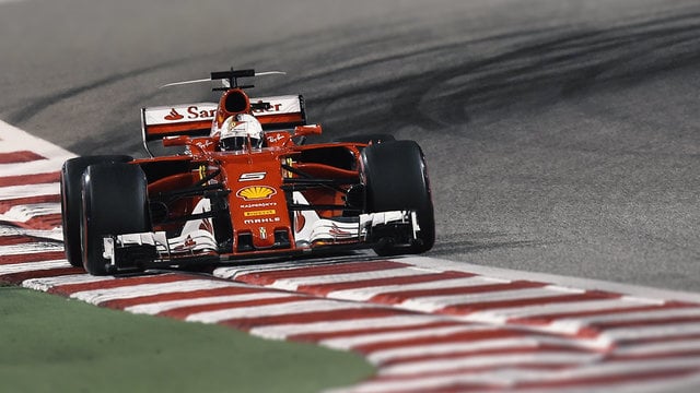 Vettel was on the Mercedes’ pace
