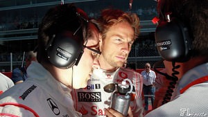 Jenson Button prepares for the Italian GP