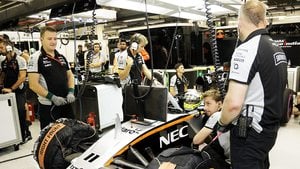 Force India jump ahead of Williams in team standings