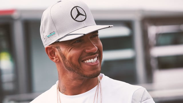 Hamilton looking relaxed in Germany