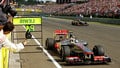 Lewis secures the win with two Lotus drivers on the podium
