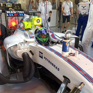 Massa ready in the garage