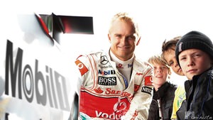 Heikki Kovalainen promotes new Mclaren clothing line