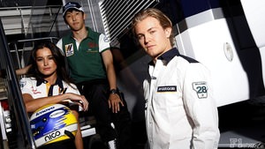 Rosberg participates in some marketing efforts