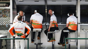 Spending more time out of the car than in it at Force India