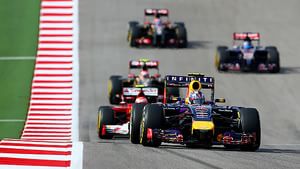 Racing action from the 2014 US GP