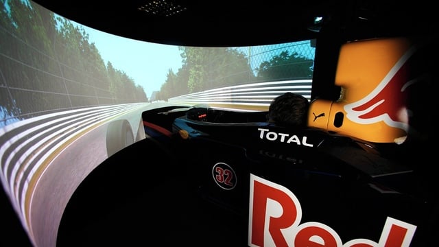 Red Bull's simulator at the Milton Keynes factory