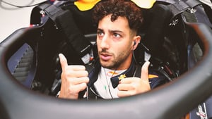 Daniel Ricciardo leads the way in damp first practice