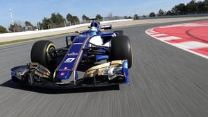 The Sauber C36 makes its track debut